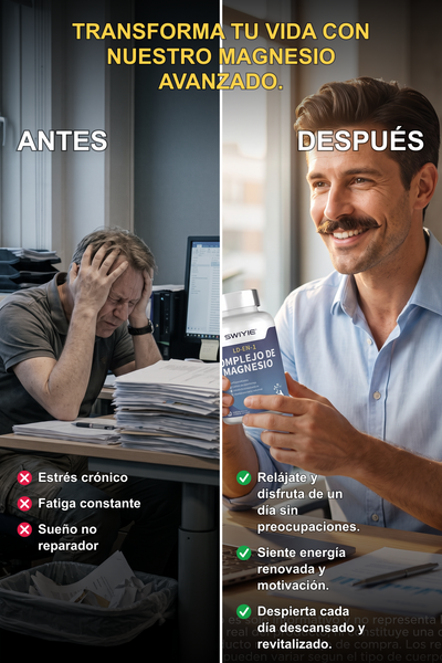 Complejo de Magnesio 10-en-1 · Antes / Después