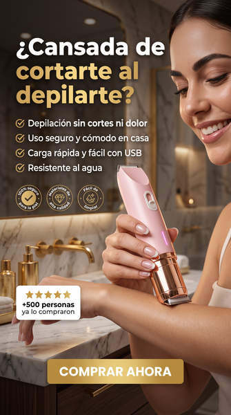 Depiladora Eléctrica Doble Cabezal · Hero (principal)