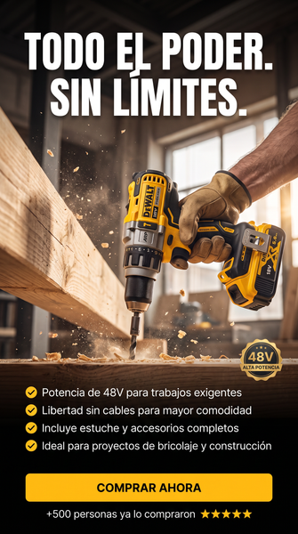 Taladro Inalámbrico Potente 48V · Hero (principal)
